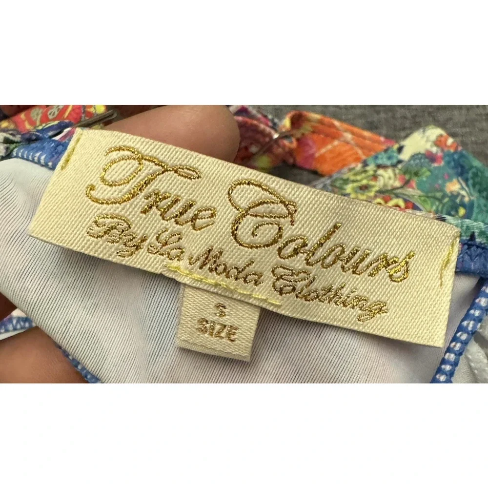 La Moda Clothing Women's Knotted Floral Bikini Set Size Small - Picture 5 of 5